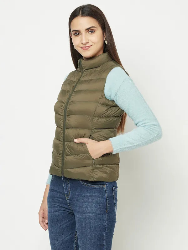 Women Olive Front Open Jackets Sale