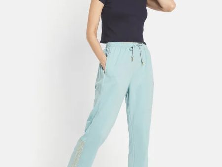 Women Solid Cotton Track Pants For Cheap