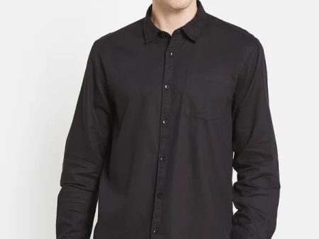 Men Black Casual Shirt For Discount