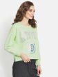 Women Printed Round Neck Sweatshirt on Sale