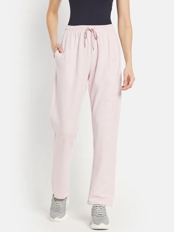 Women Solid Cotton Track Pants For Cheap