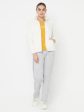 Women Grey Melange Trackpants For Cheap