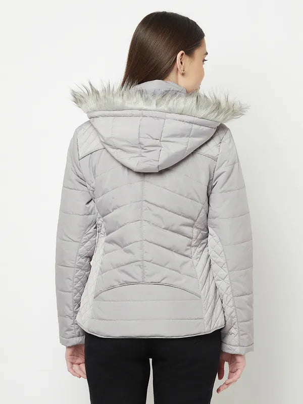 Women Light Grey Front Open Jackets Online Sale